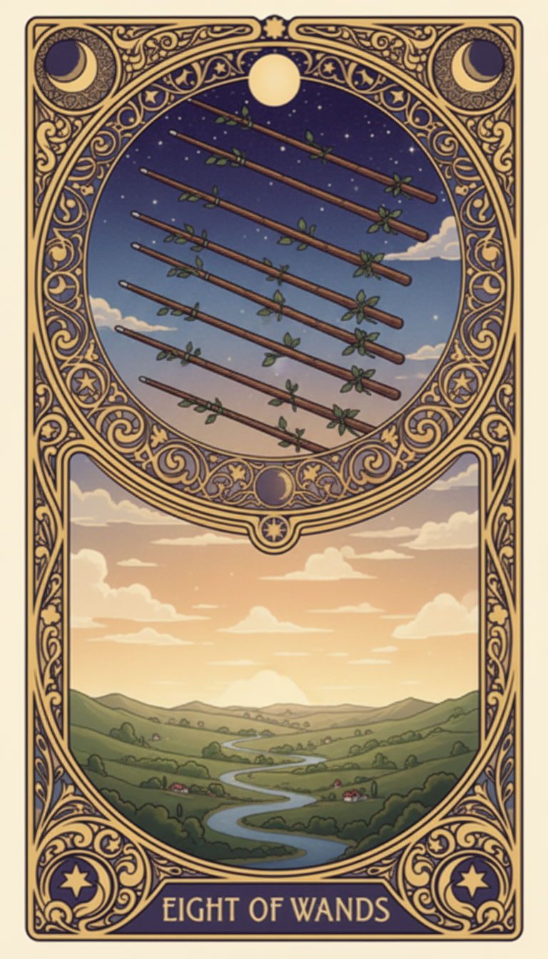 Eight of Wands